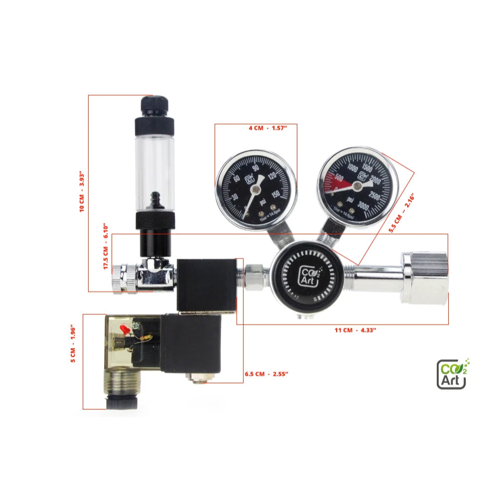 CO2Art PRO-SE Series - Dual Stage CO2 Regulator